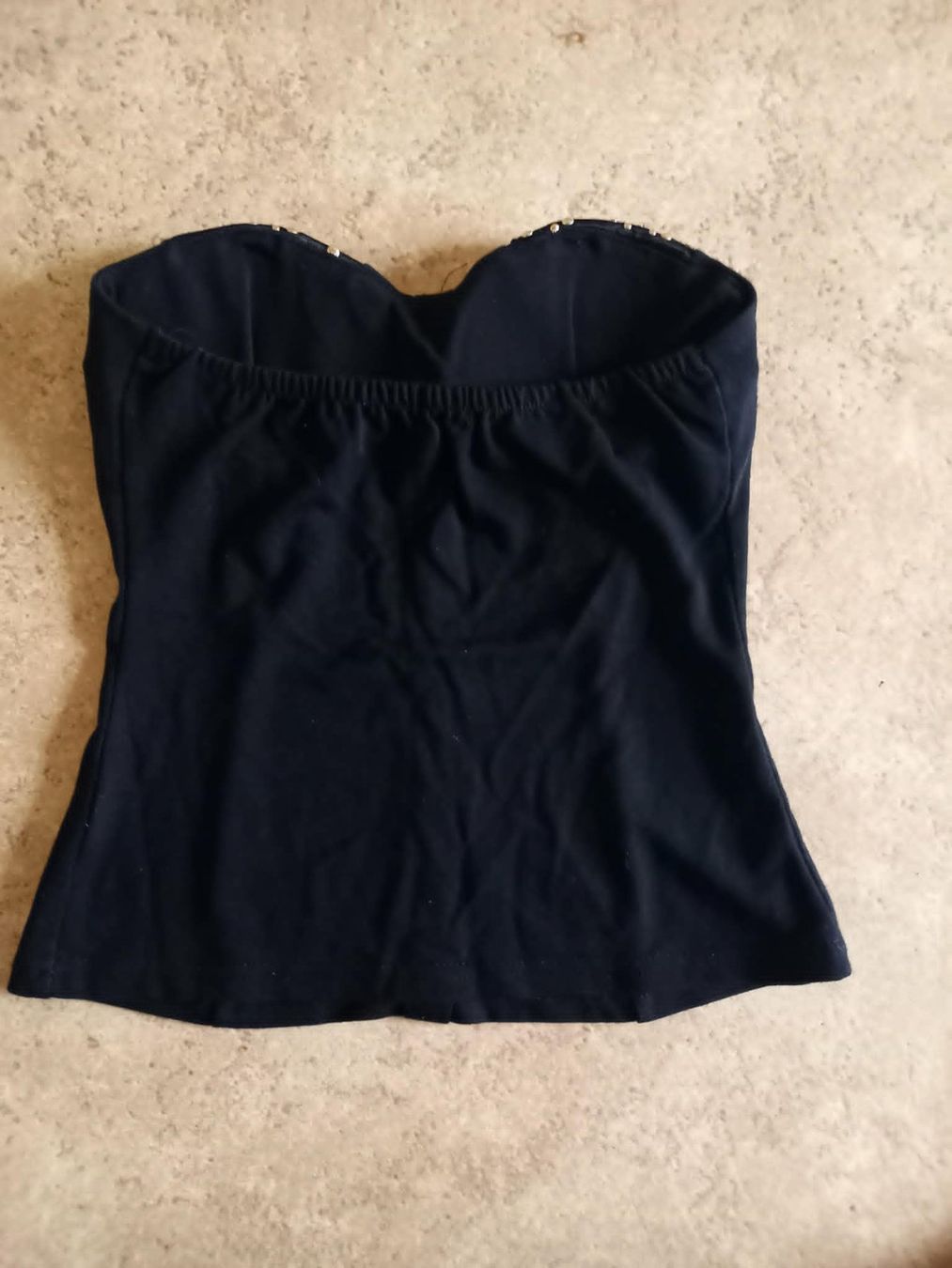 Top: Schwarzes Bustier Top ohne Träger - Grösse S – Nuovo (secondo la descrizione) da Möhlin venduto da Simba4871 1