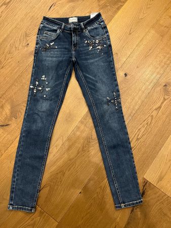 Neue Jeans mit Strasssteinen Gr.36