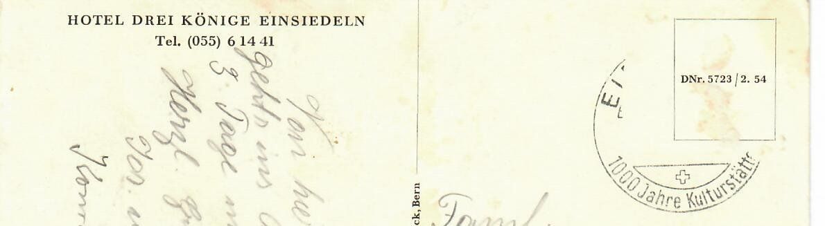 Cartoline postali: Hotel Drei Könige Einsiedeln – Usato da Hochdorf venduto da Ziegel-16 1