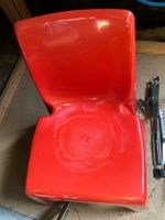 3 Chaises KARTELL rouges design années 70