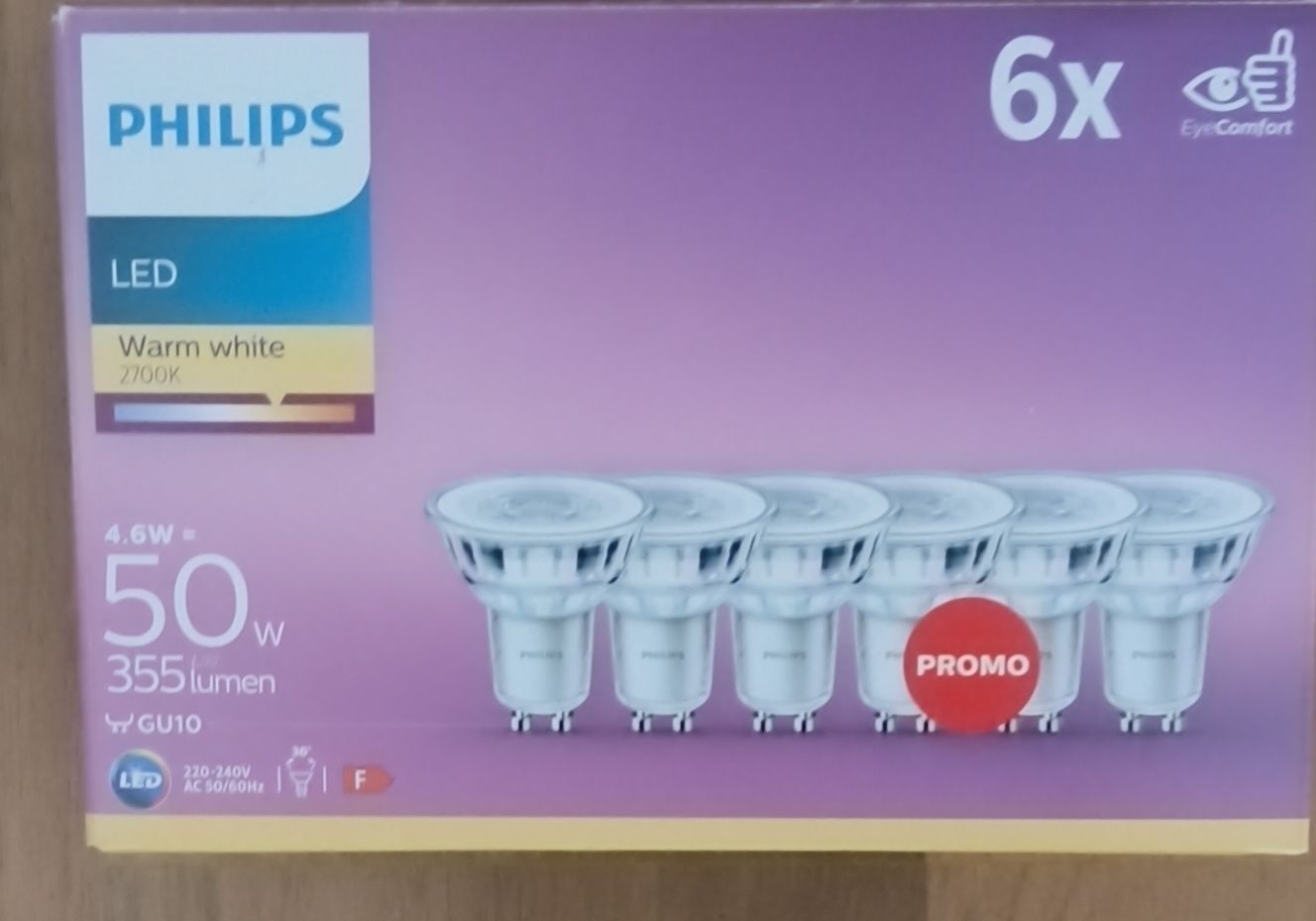 Philips Lampade: 6x Philips LED GU10 – Nuovo e nell'imballaggio originale da Ruswil venduto da Paedi_