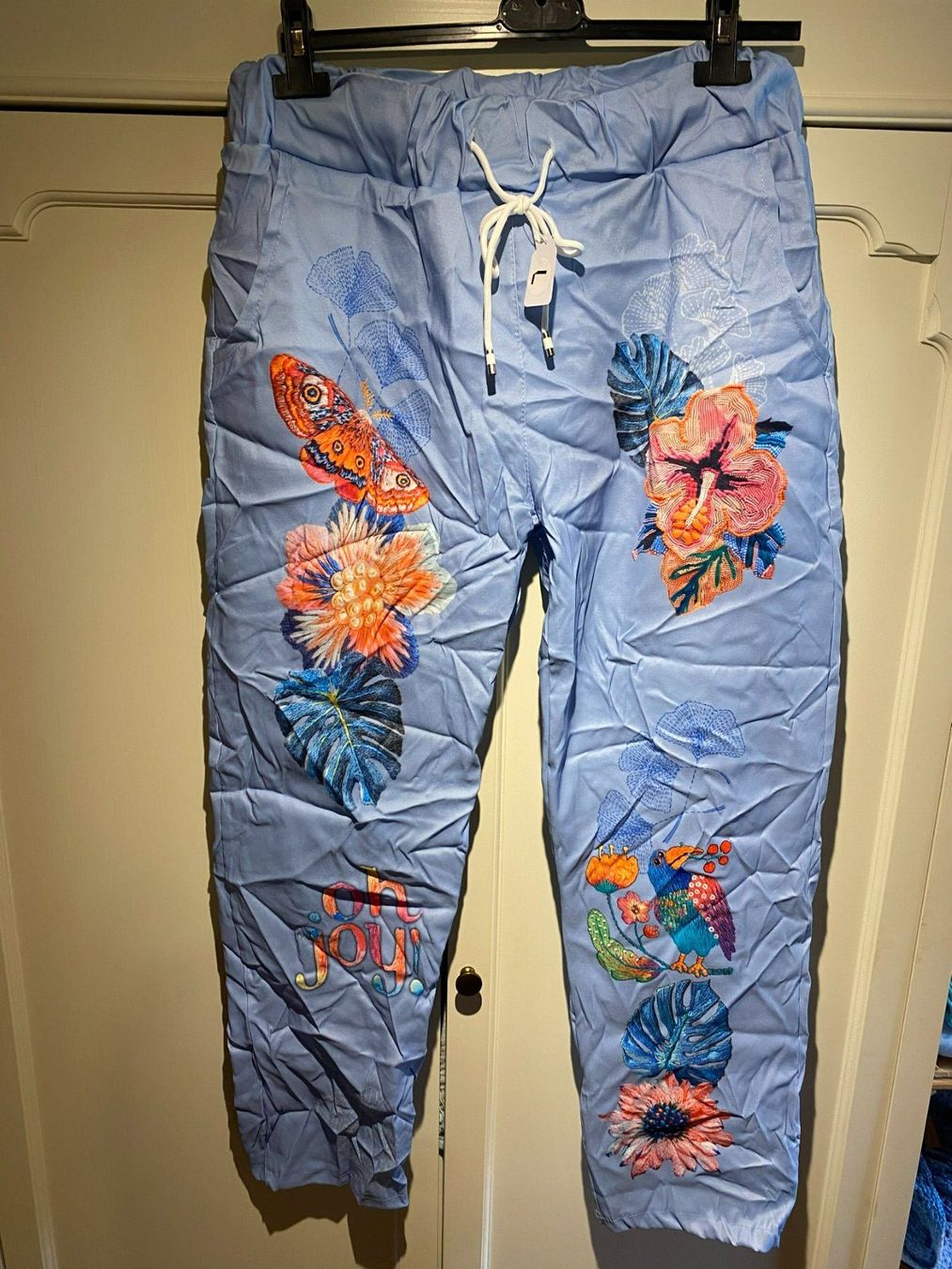 Pantaloni: % LEICHTE HOSE BLAU-BUNT % – Nuovo e nell'imballaggio originale da Meienried venduto da ManuelaBoutique 1
