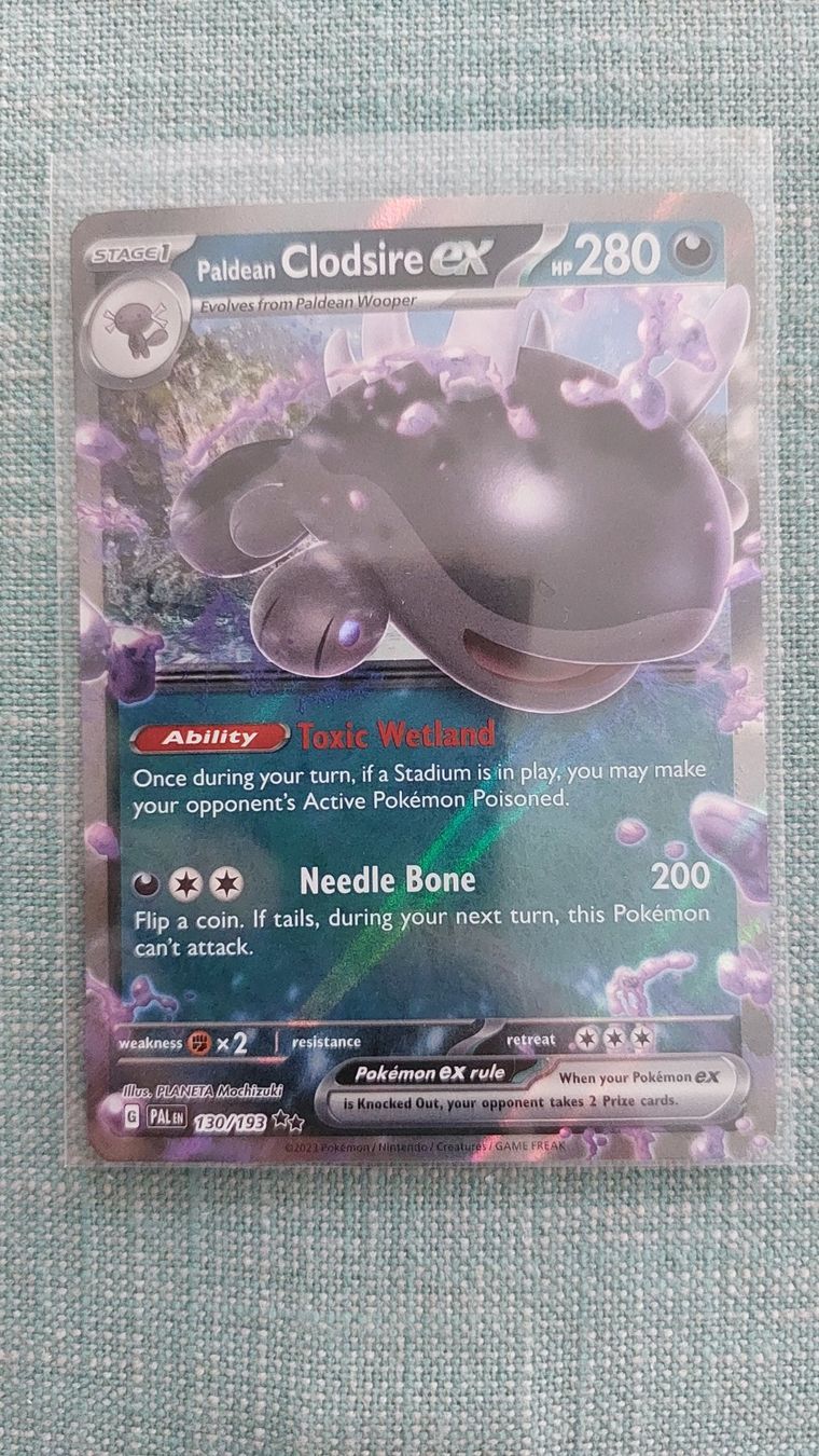 Pokémon Carte collezionabili: Paldean Clodsire ex Paldea Evolved – Nuovo (secondo la descrizione) da Bellinzona venduto da Pagur