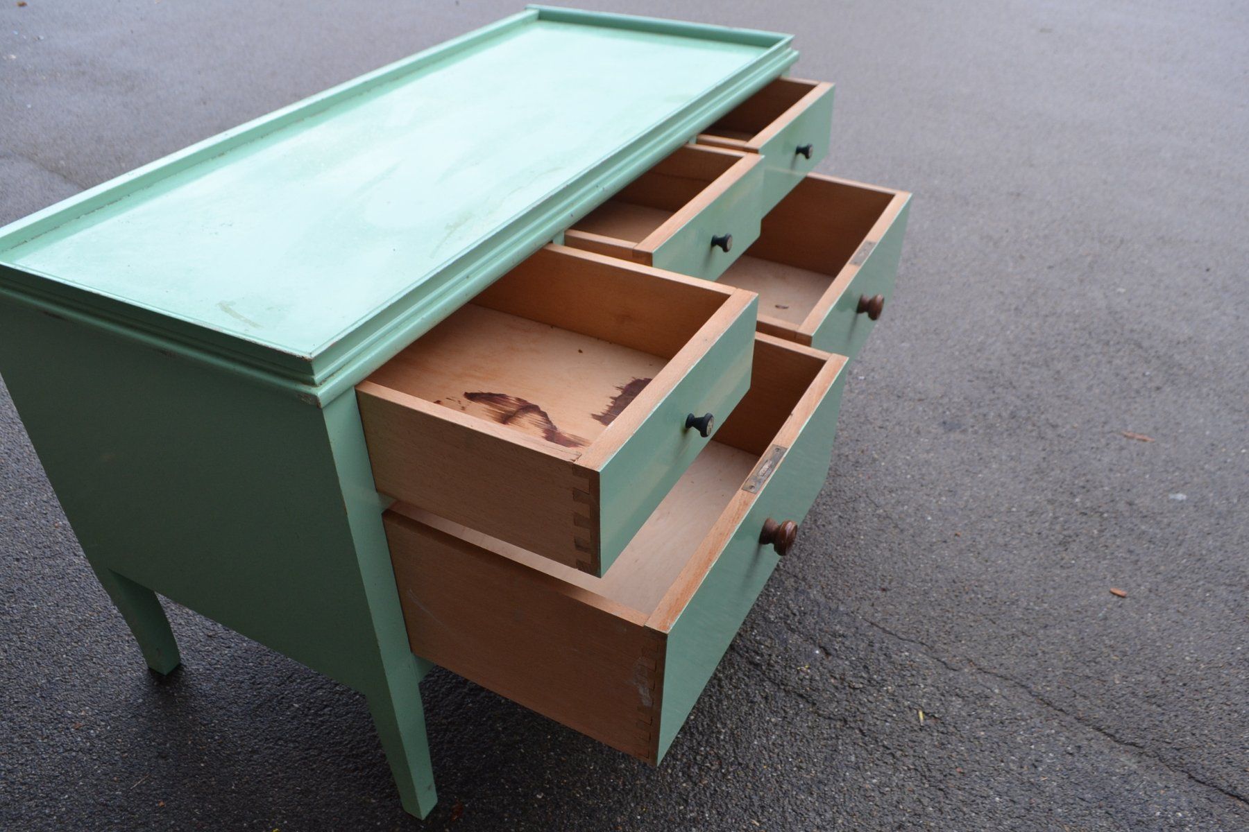 Cassettiere: Vintage Kommode/Sideboard hellgrün – Usato da Wil SG venduto da Athi 7