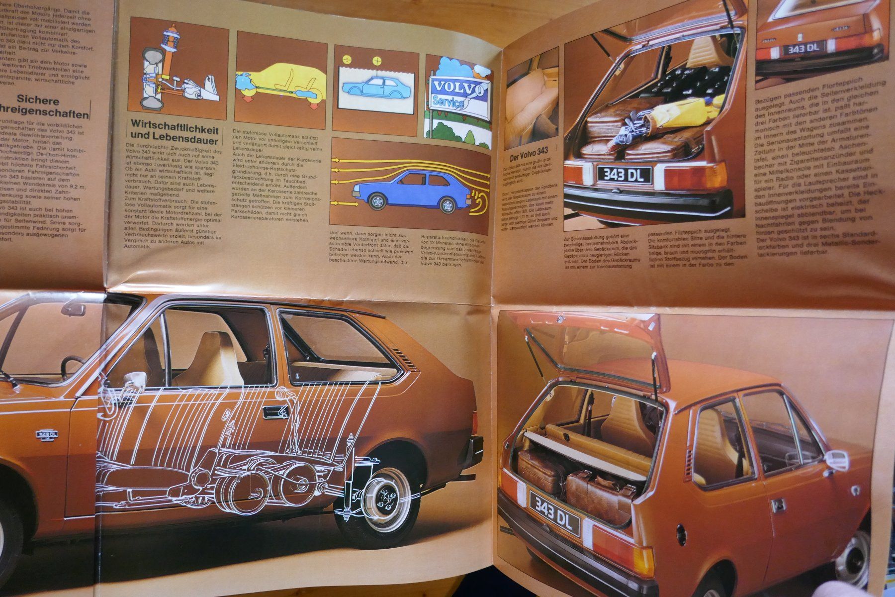 Volvo Dokumente: VOLVO  343  Originalprospekt – Gebraucht aus Madiswil von ML911 3