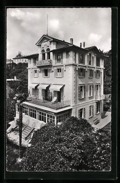 Cartoline postali: AK Lugano, Hotel-Pension Select – Usato da Berlin venduto da bartko-reher