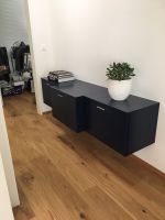 Designerstück Wandregal dunkelblau drei Elemente
