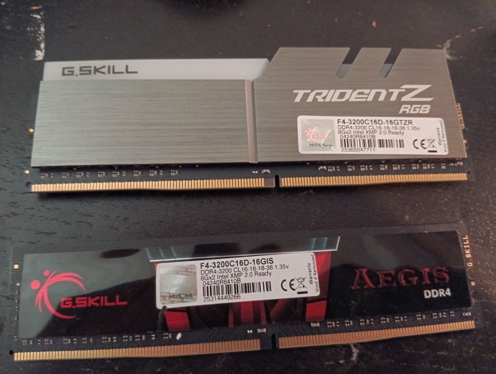 G.Skill Memoria / RAM: G.Skill TridentZ RGB und Aegis DDR4 RAM-Module – Usato da Zürich venduto da TBG021 1