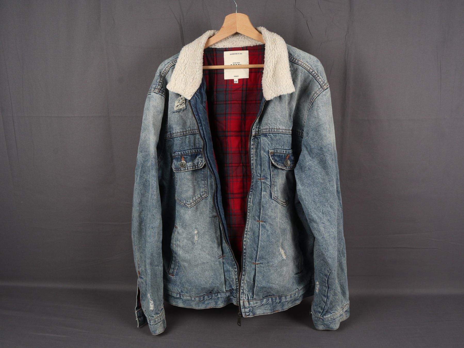 Jacken: REBEL Jeansajacke – Gebraucht aus Steinen von Restwert_Steinen 1