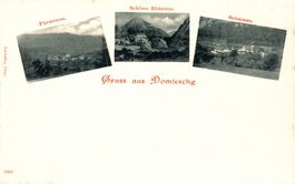 Gruss aus Domleschg. Fürstenau, Schloss Rhäzüns, Scharans