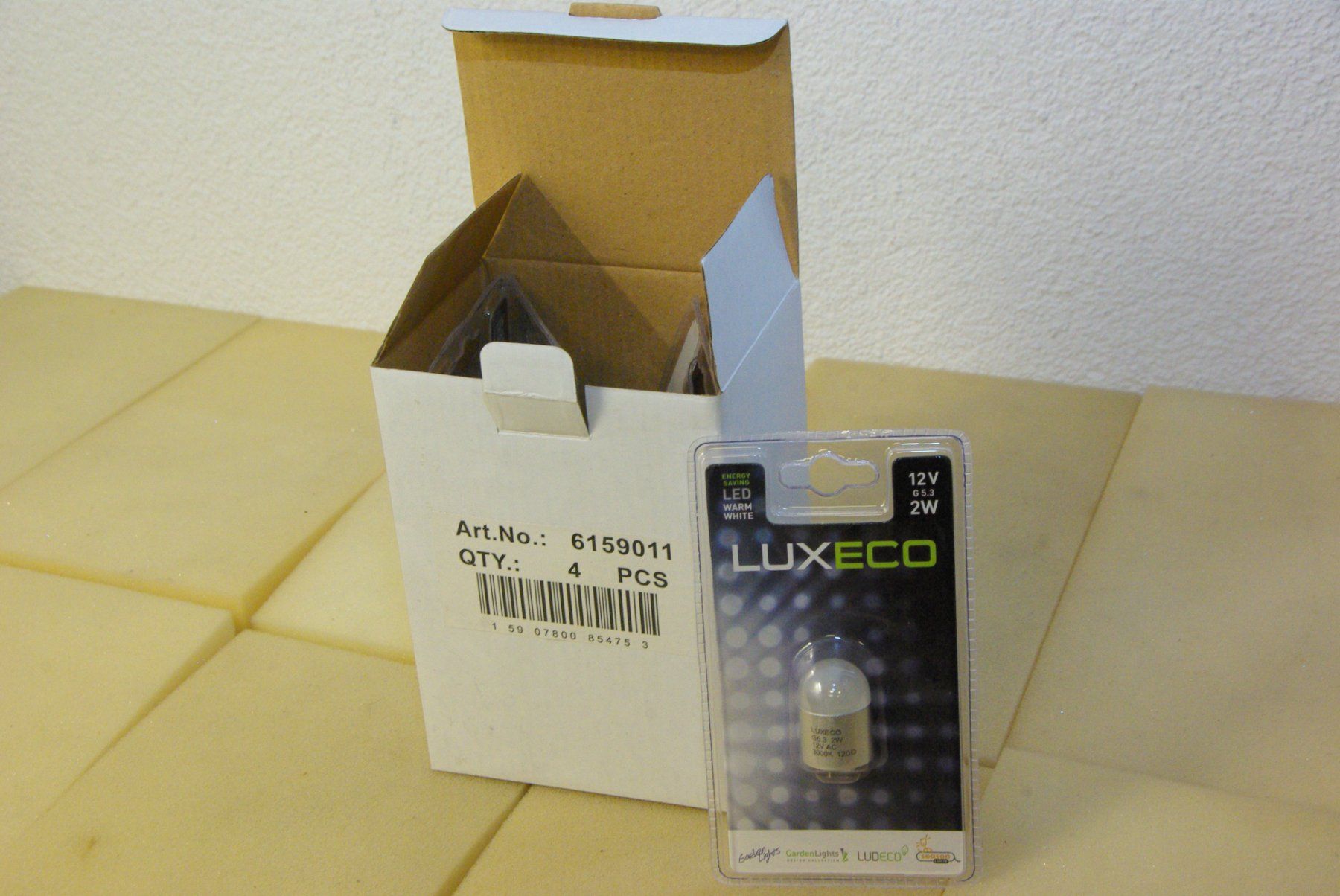 Lampade: 4x LUXECO Leuchtmittel LED, 12 V / 2W – Nuovo e nell'imballaggio originale da Herisau venduto da Cevianer1844