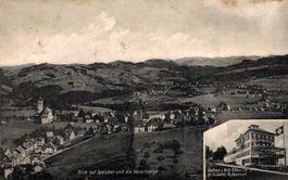 Blick auf Speicher und die Vorarlberge