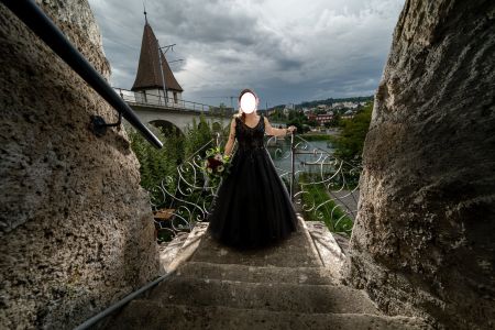 Hochzeitskleid in Schwarz