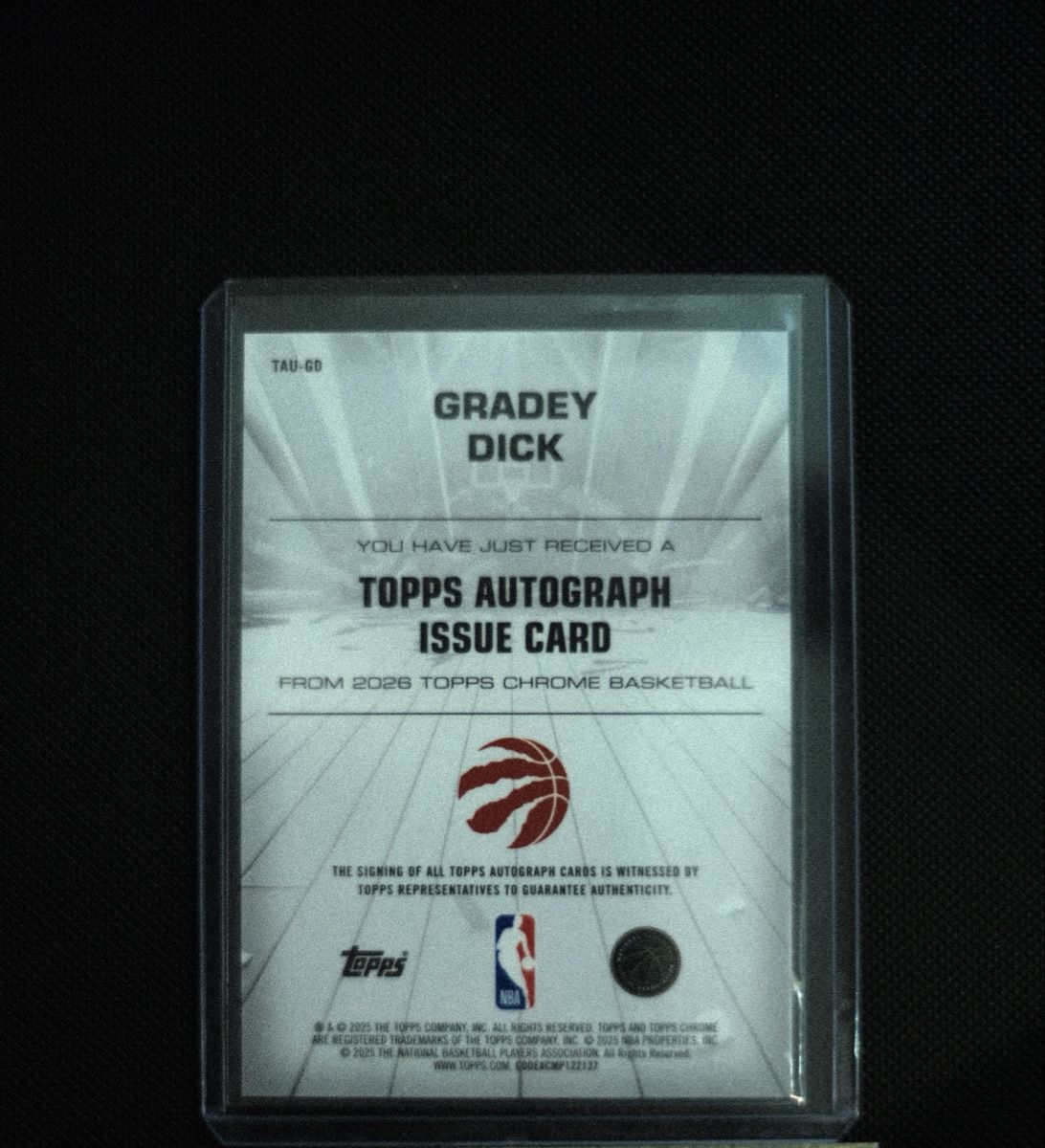 Topps Carte collezionabili: Gradey Dick Topps Chrome Auto – Nuovo (secondo la descrizione) da Lenzburg venduto da fastbreakcards 1
