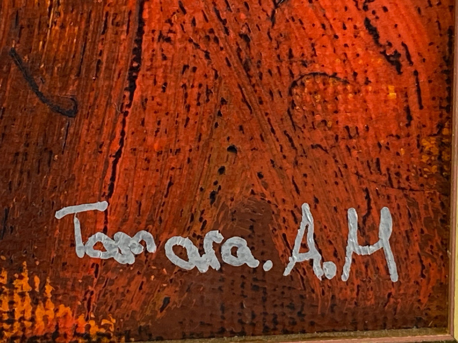Dipinti: Abstraktes Ölgemälde, Monochrome Komposition, "Tamara A.M." – Usato da Volketswil venduto da Artivo 6