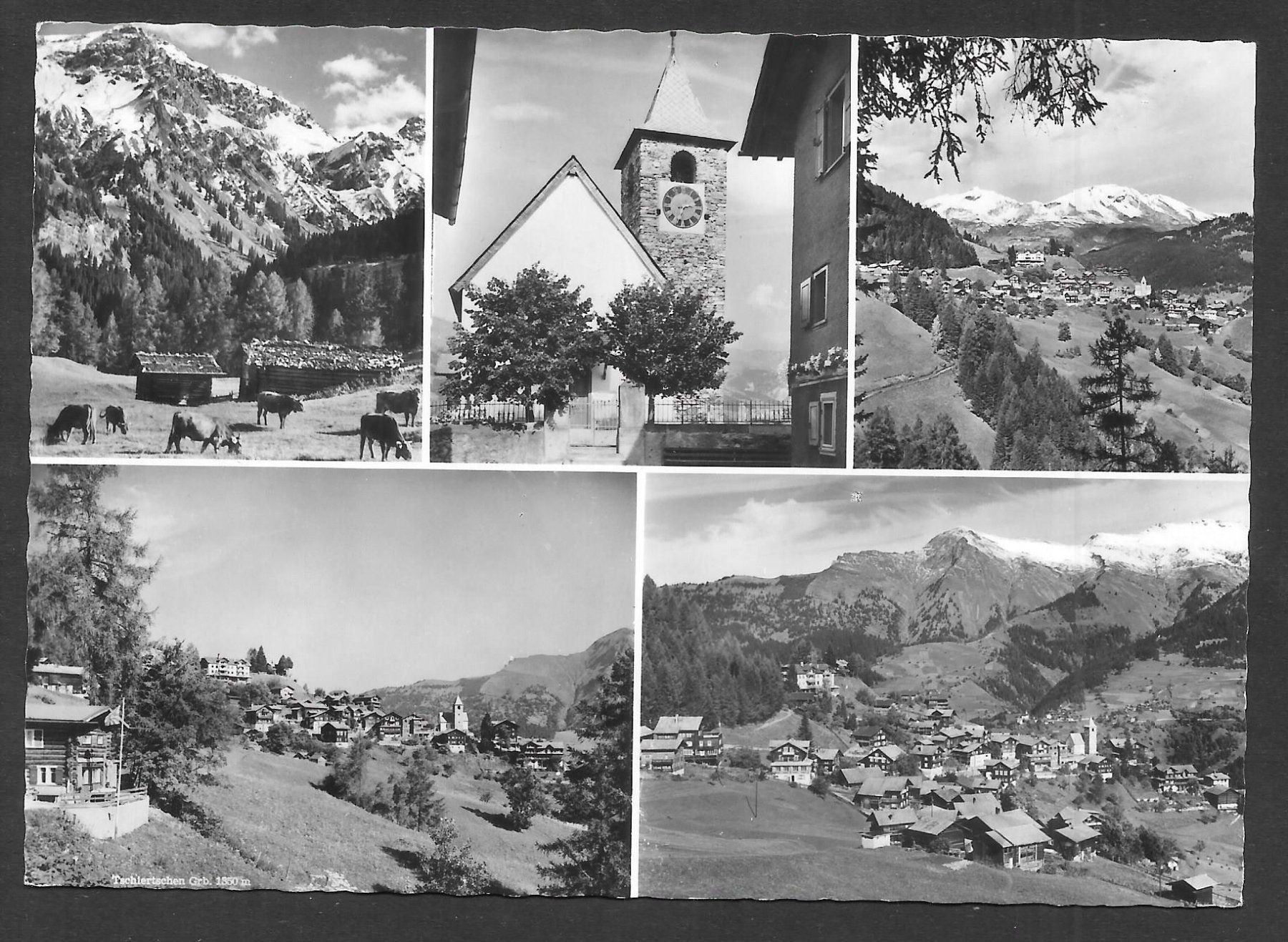Cartoline postali: Tschiertschen fünf Bilder – Usato da Olten venduto da clotaldi