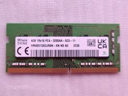 4GB DDR4 3200MHz SODIMM RAM SKhynix HMA851S6DJR6N
