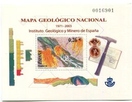 Block "Geologie. Minerale". Spanien.