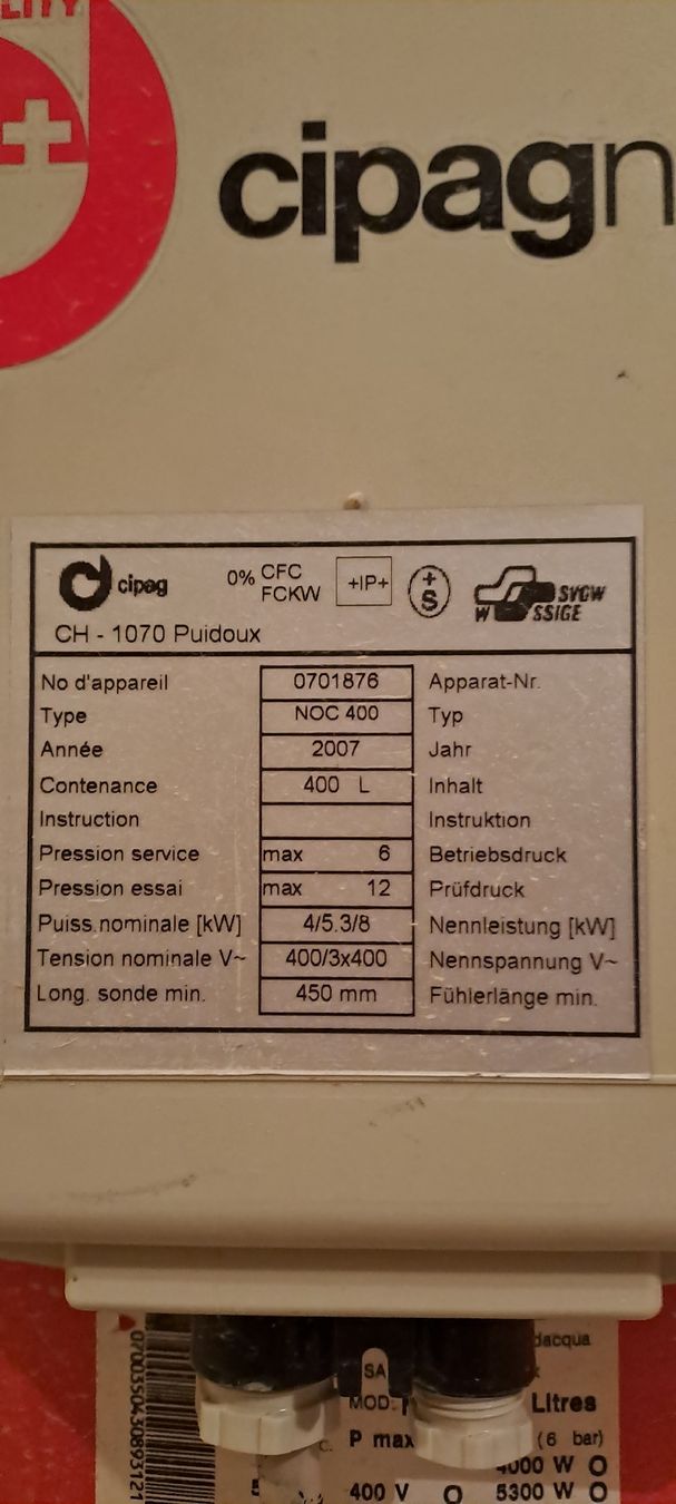 Sanitär: Boiler – Gebraucht aus Gutenswil von xiery