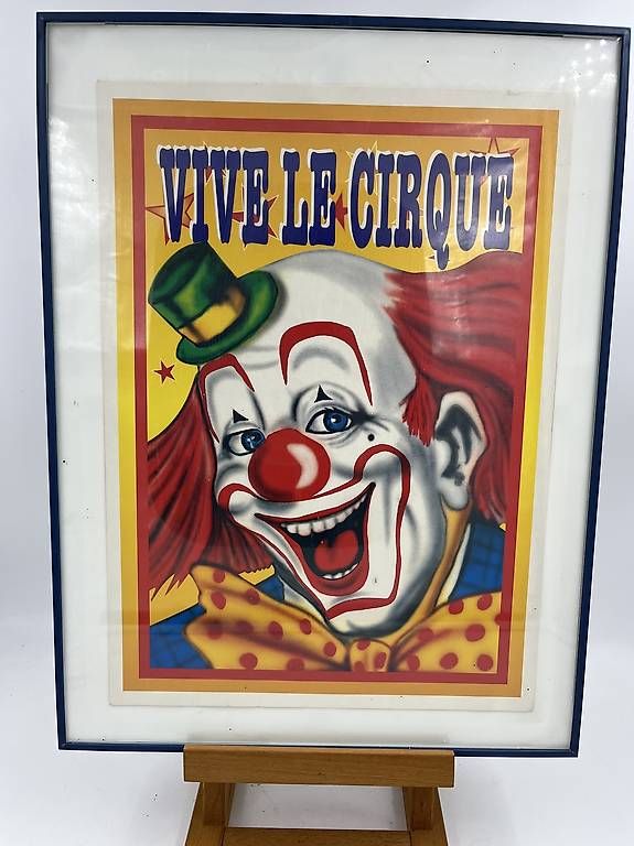 Foto & Immagini: Affiche Vive le Cirque Clown.  – Usato da Genève venduto da Eric1823