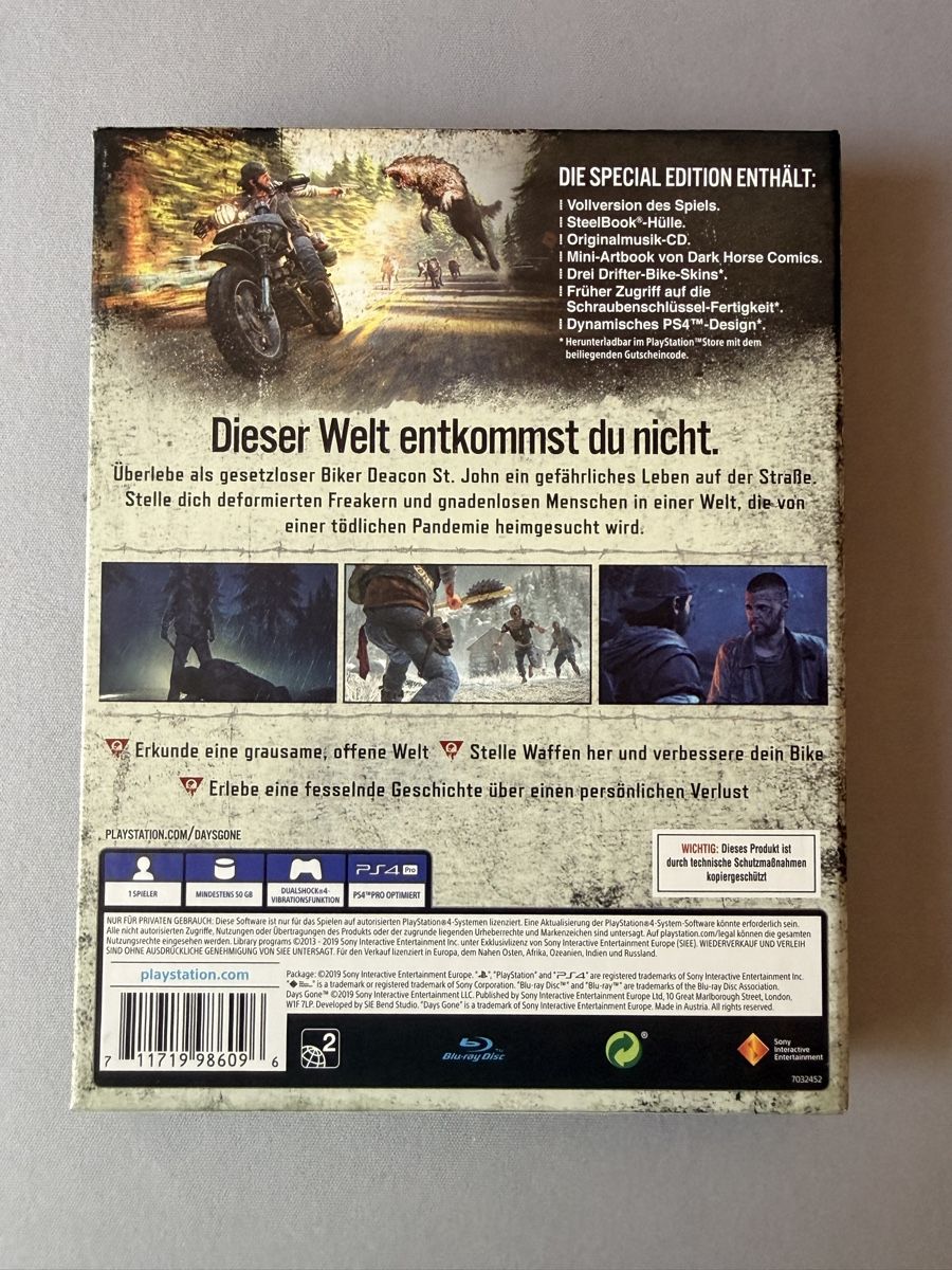 Sony Giochi: Days Gone PS4 Special Edition – Nuovo (secondo la descrizione) da Glarus venduto da Hans.Juniior 1
