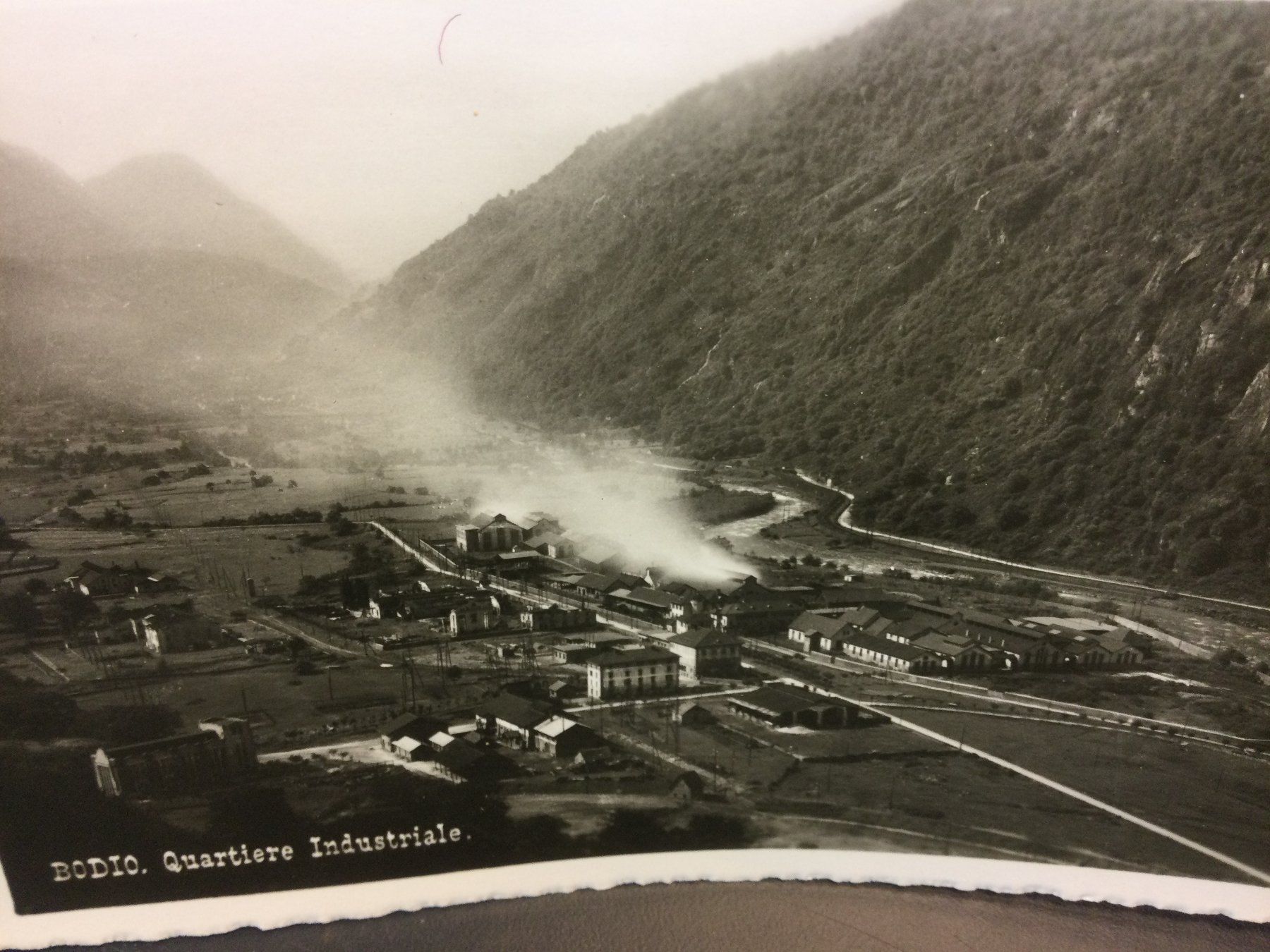 Cartoline postali: Alte Ansichtskarte von Bodio, Quartiere Industriale – Usato da Wangen SZ venduto da kuriosum12 1