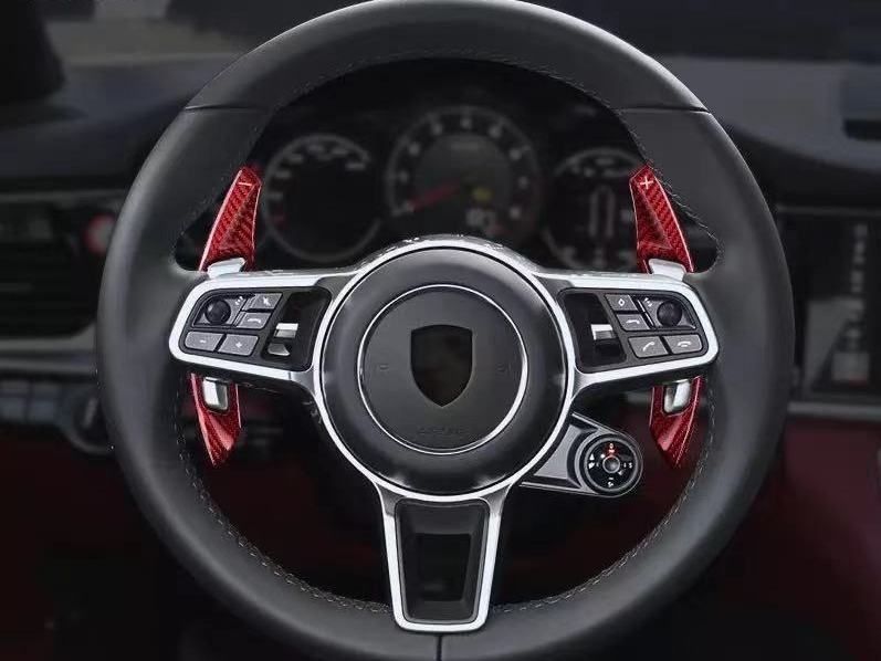 Tutti pezzi di ricambio auto: Porsche Rot Carbon Schaltwippen verlänge – Nuovo e nell'imballaggio originale da Volketswil venduto da Willis_Autoteile 3