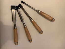 Stechbeitelsatz mit holzgriff 4 tlg, neu go