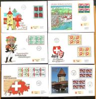1976-90 - Schweiz - 6 Grossbriefe Heimatgeschichte