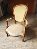 Eleganter französischer Bergère-Sessel im Louis-XV-Stil