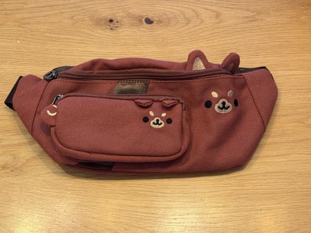 Bauchtasche braun Shiba Inu