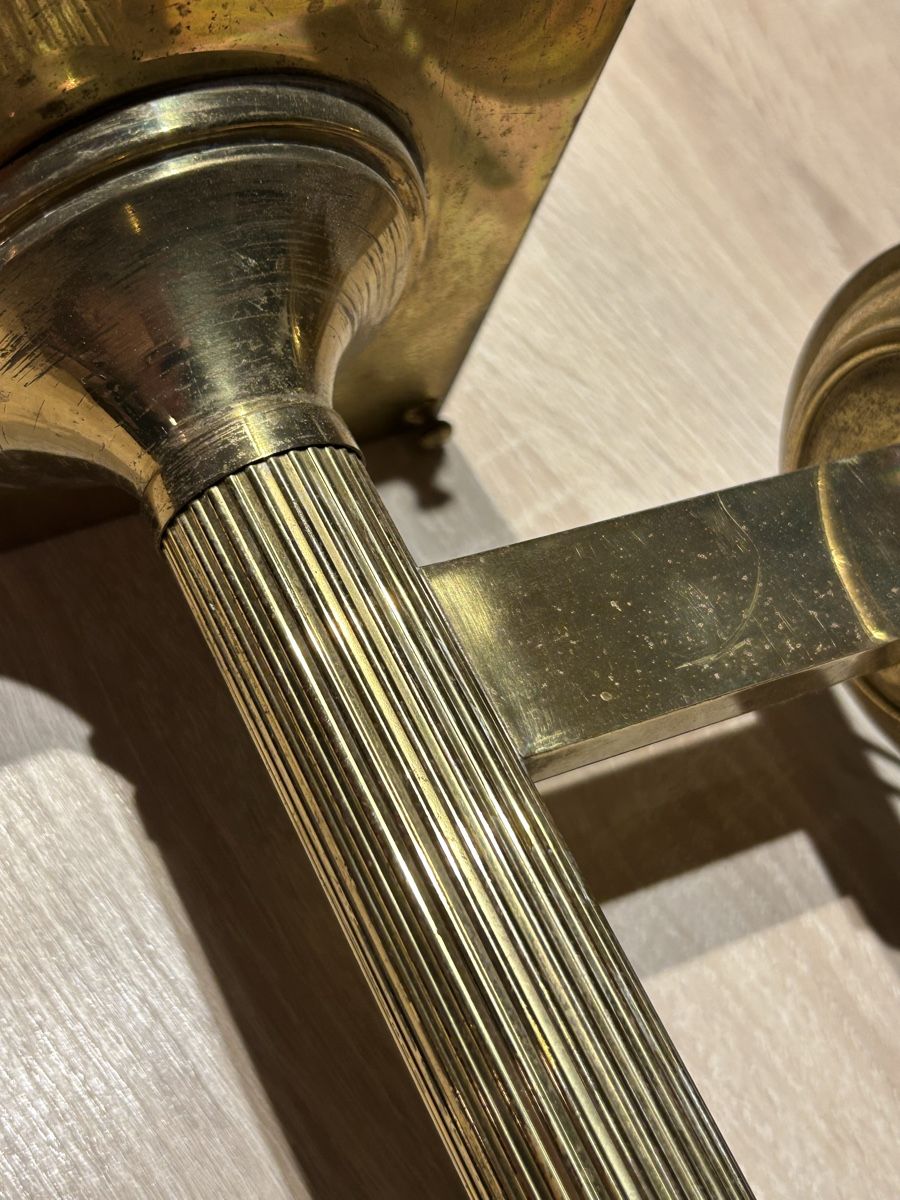 Lampen: Lanterne murale néoclassique, de la Maison Jansen 1940 – Gebraucht aus Thierrens von Bigla 2