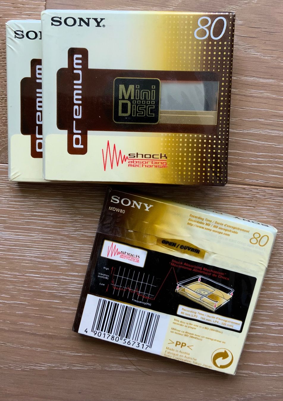 Sony Minidisc: Mini Disc Sony Premium – Nuovo e nell'imballaggio originale da Winterthur venduto da katalunk