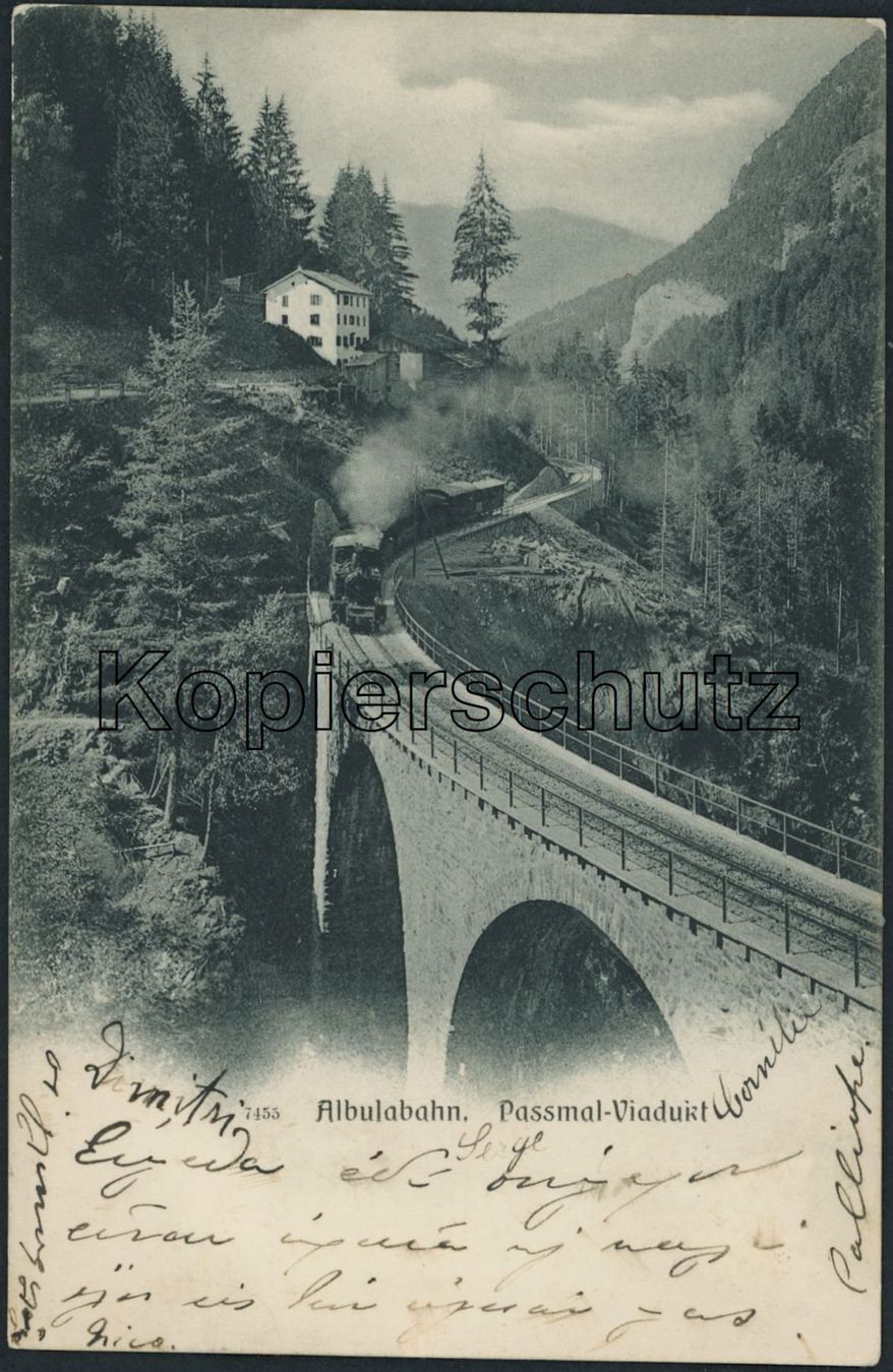 Cartoline postali: GR Passmal - Mutten - Albula Rhätische Bahn RhB – Nuovo (secondo la descrizione) da Schindellegi venduto da leecollect