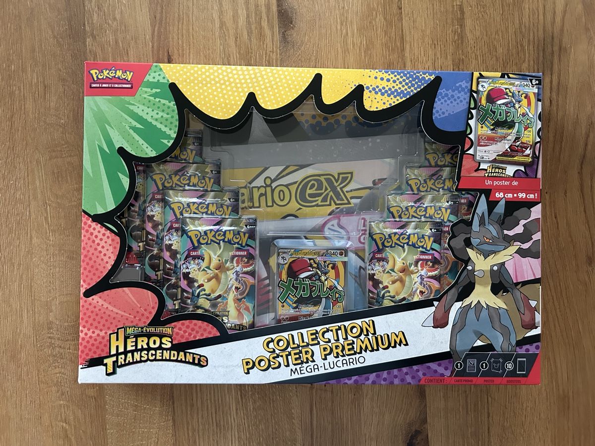 Pokémon Carte collezionabili: Collection Poster Premium Mega Lucario – Nuovo e nell'imballaggio originale da Orpund venduto da Americanpickers