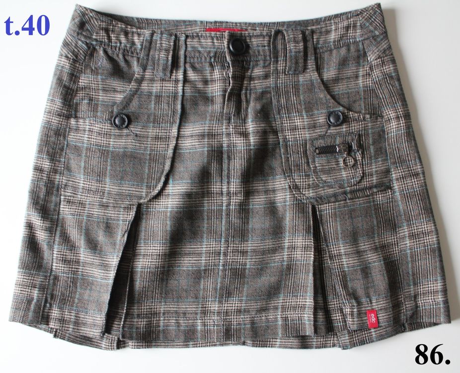Jupe Courte EDC By Esprit Taille S - Couleur Kaki - Style Sportif - Occasion Bon état
