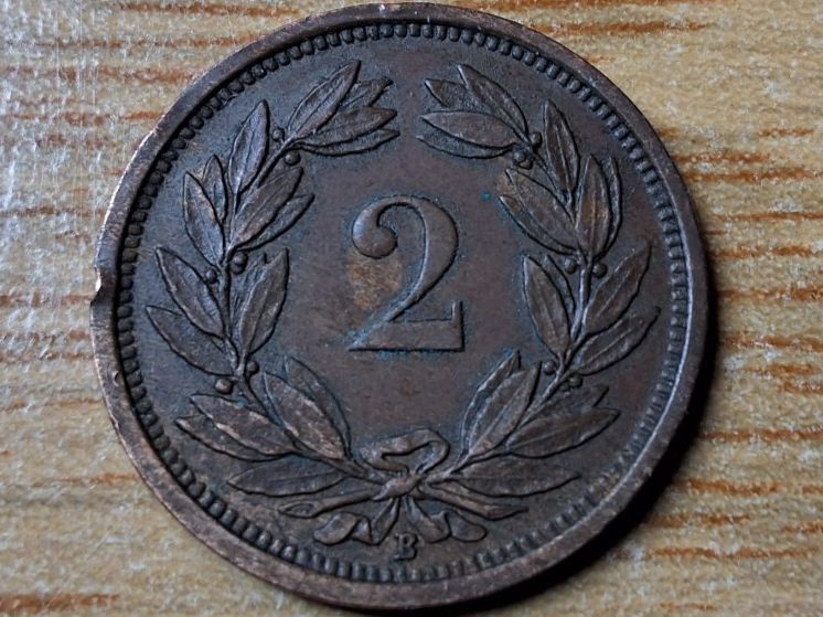 Tutti le monete: 2 Rappen 1929 - Selten! – Usato da Münchenstein venduto da purbach1 7