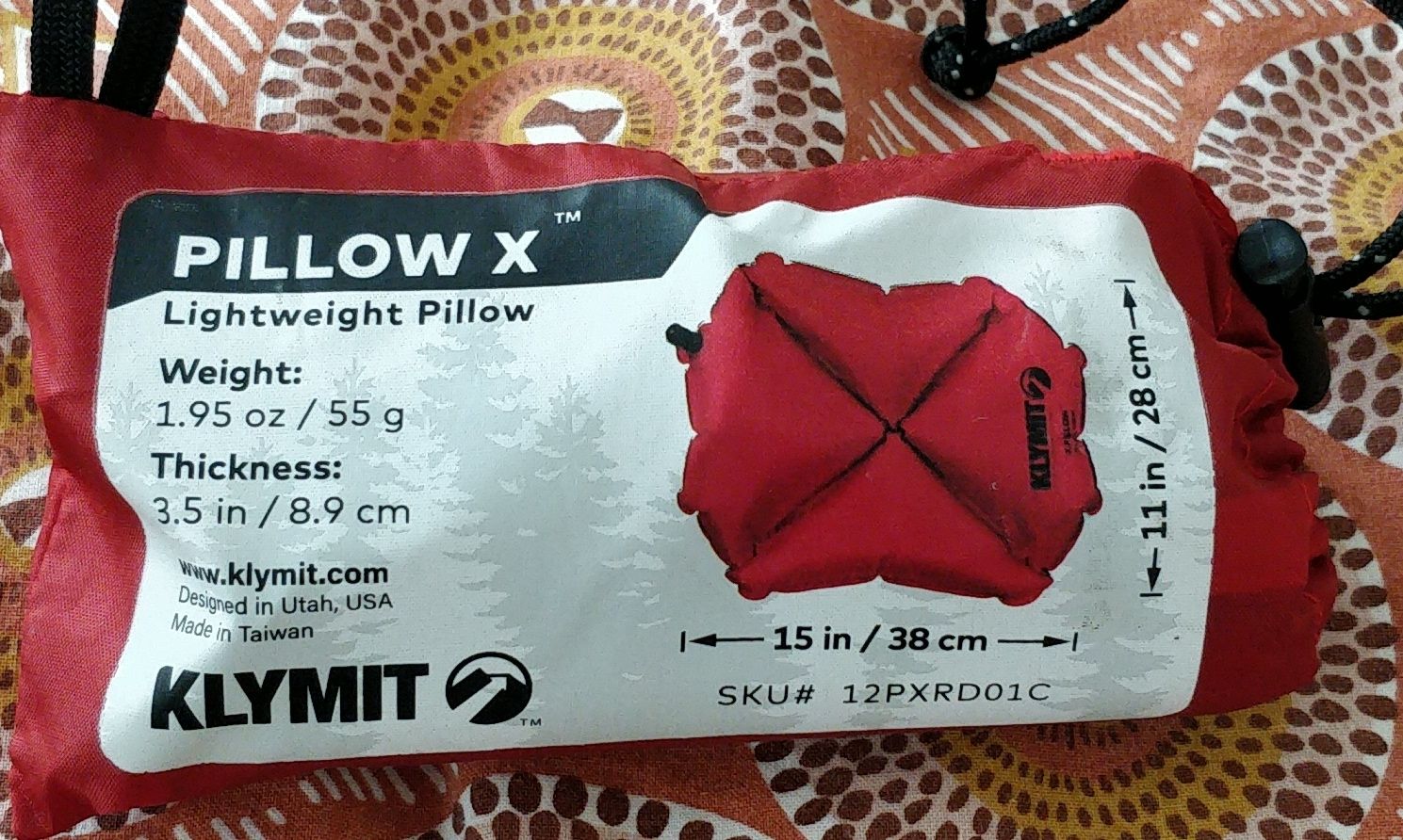 Cuscini: Klymit Pillow X Coussin Léger Gonflable Rouge – Usato da Genève venduto da Dav_
