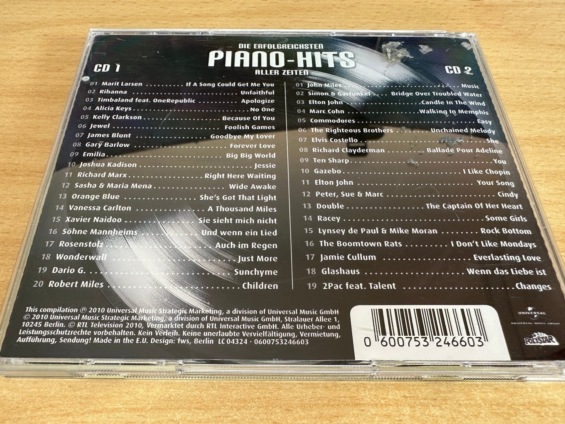CD: Die Ultimative Chart Show - Die Erfolgreichsten Piano - 2 CD – Usato da Rikon im Tösstal venduto da Alpenmutz 1