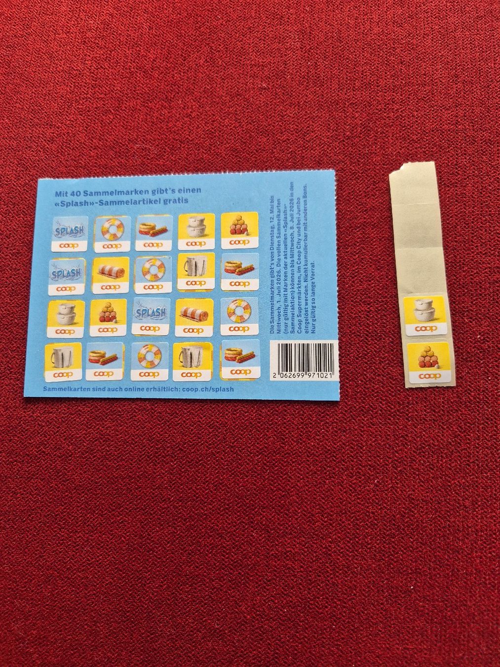 Coop Raccolte di bollini & punti: Splash marke – Nuovo (secondo la descrizione) da Würenlingen venduto da kuh33 1