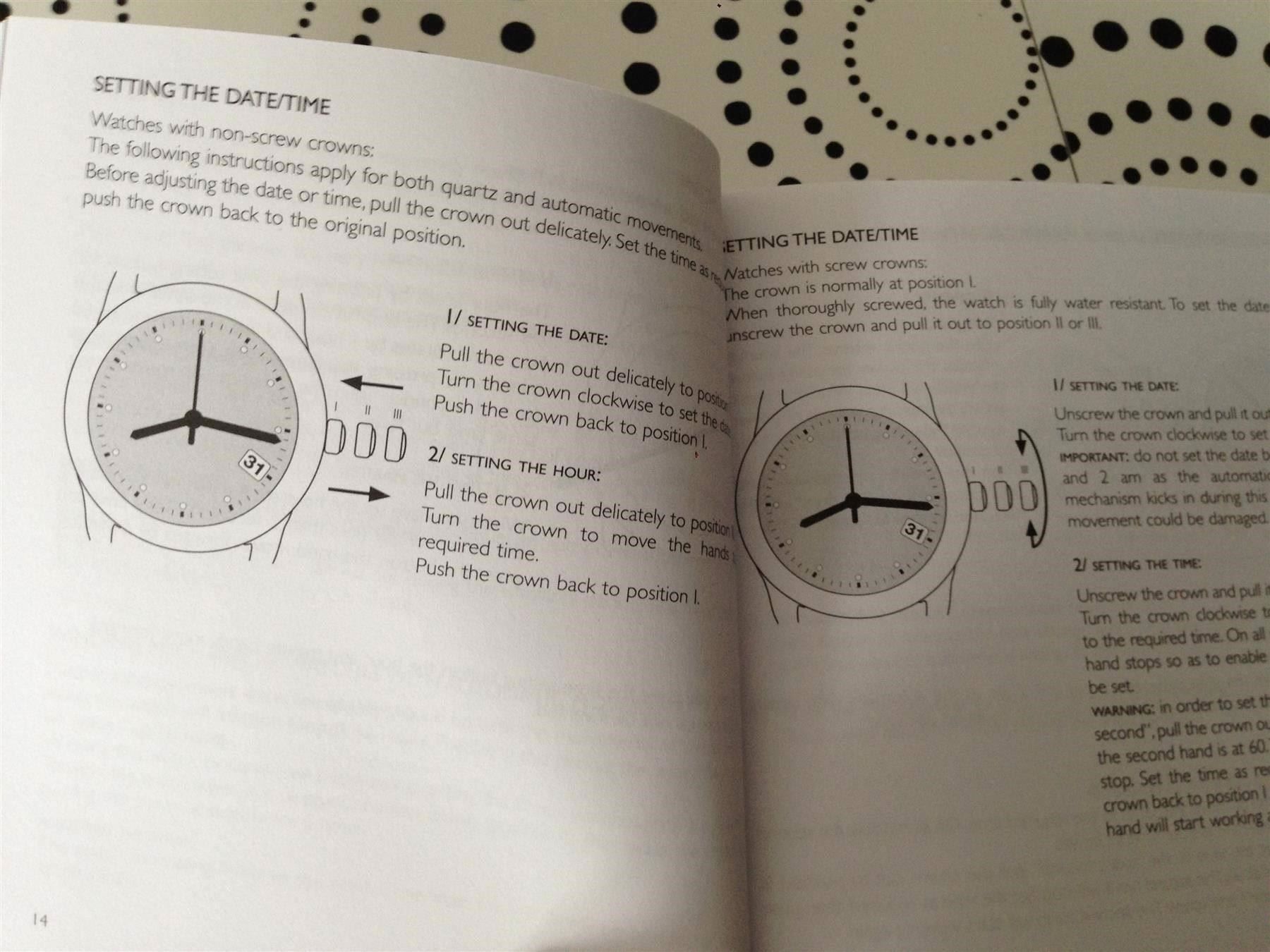Dokumente: VERSACE STANDARD OPERATING INSTRUCTIONS - – Neu (gemäss Beschreibung) aus Epalinges von dream-watch 3
