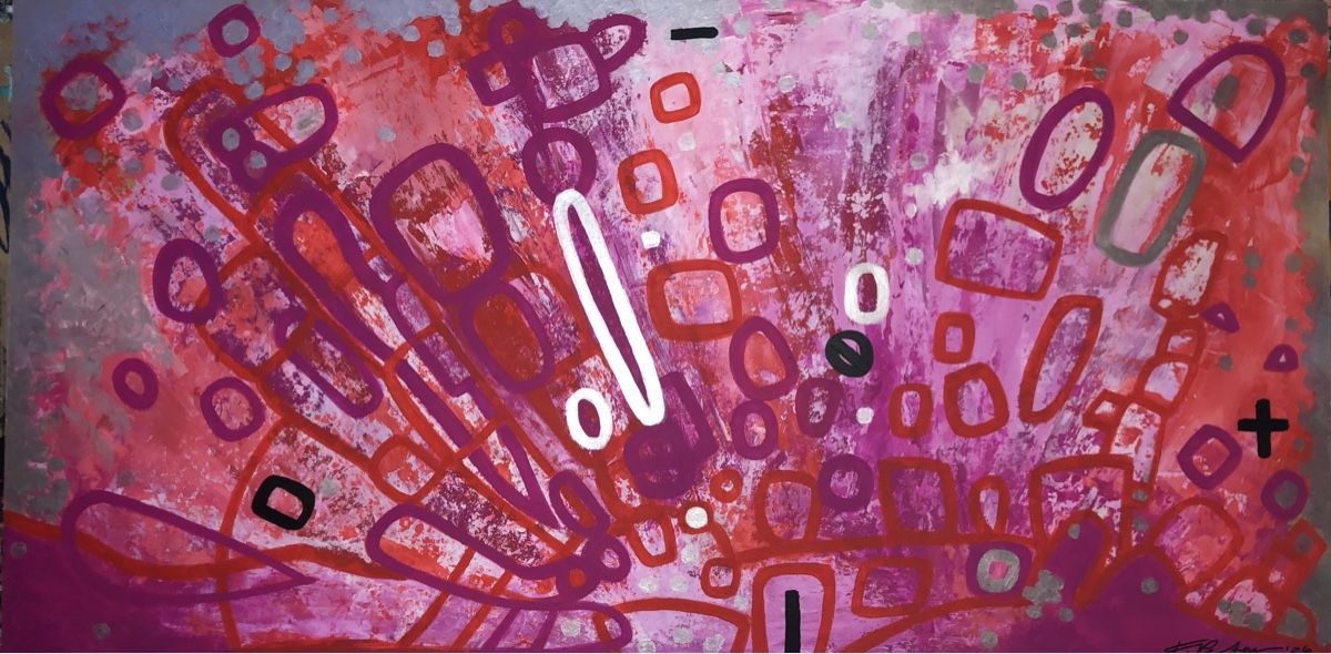 Dipinti: Gemälde abstract 60/120cm – Nuovo e nell'imballaggio originale da Frauenkappelen venduto da MissCadillac