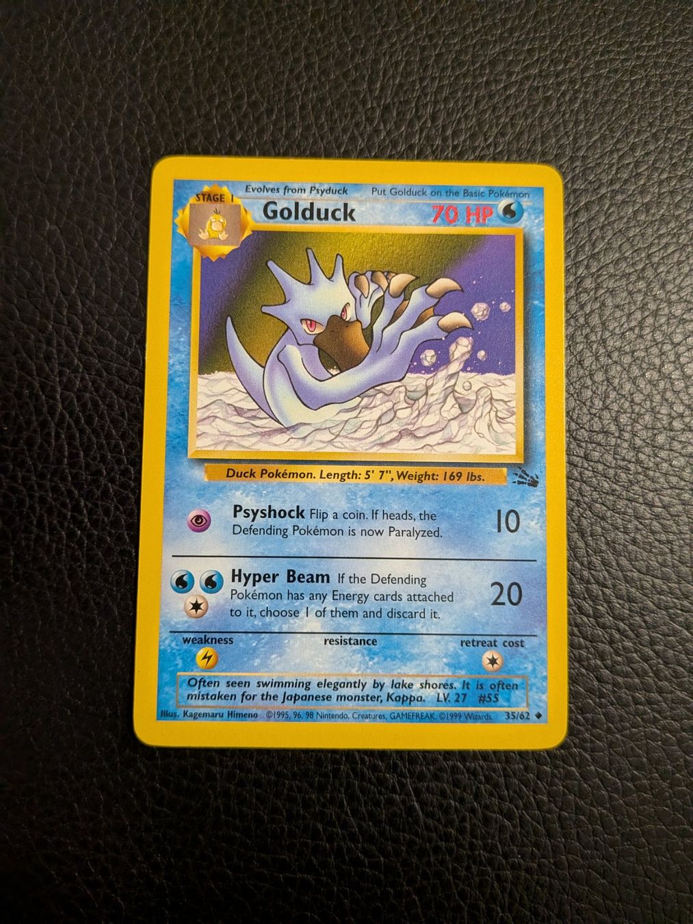 Pokémon Carte collezionabili: Fossil Golduck 35/62 Ab 1 – Usato da Paradiso venduto da Pkmn10