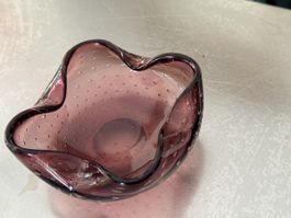 Aschenbecher Murano Glas lila.