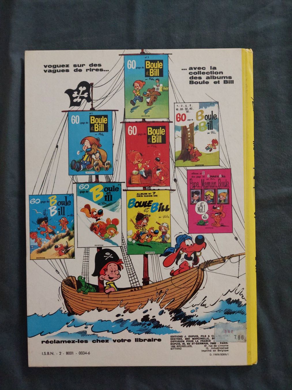 Fumetti: Boule et Bill T.5 Ed. 1973 Dos Rond BE+ – Usato da Genève venduto da Blu_BD 1