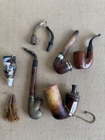 Sammlung alte / antike Tabakpfeifen / Teile von Pfeifen