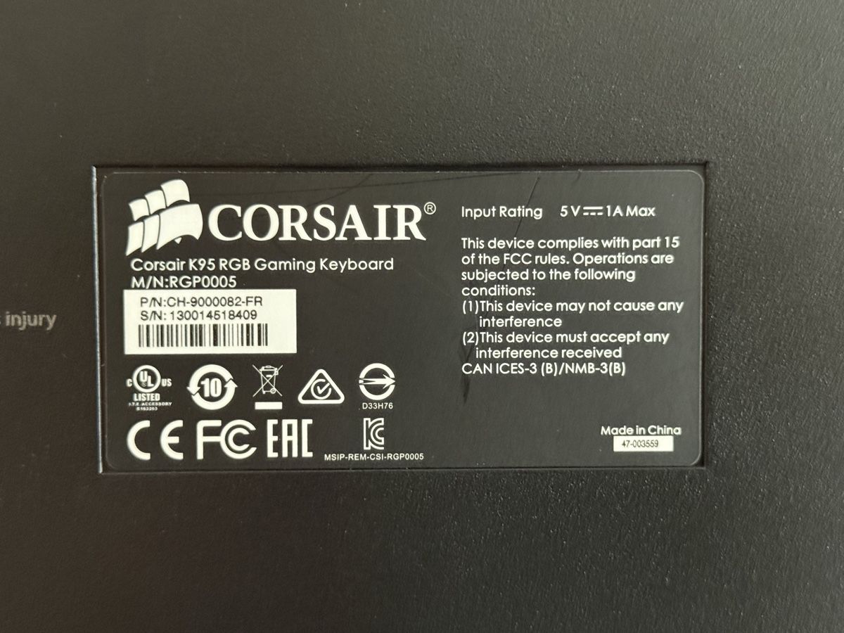 Corsair Tastaturen: Corsair K95 RGB – Gebraucht aus Porrentruy von Zeldroxe 5
