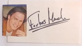 Forbes March Autogramm signiert Karte 7x10cm