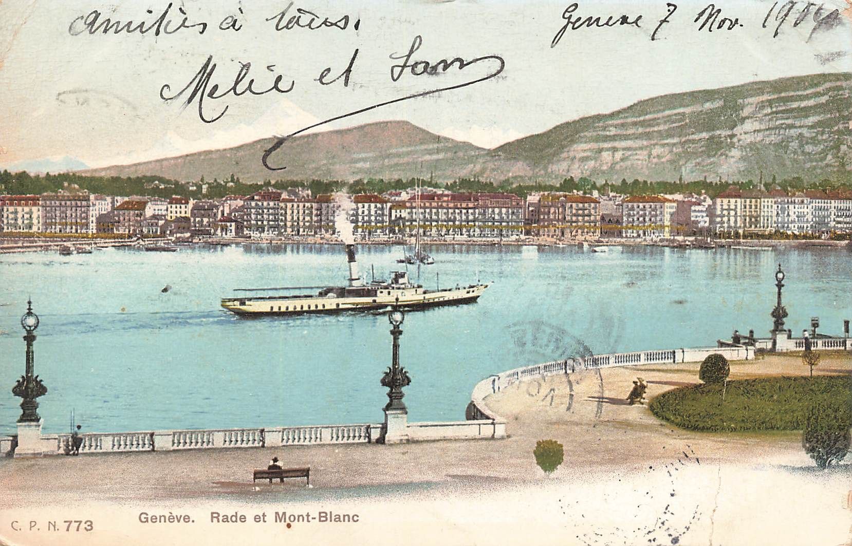 Cartoline postali: Geneve Battello Boot Schiff – Usato da Biasca venduto da Blenio71