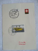 1946 Pi-Lu-Ra Flugpost-Ausstellung, Dübendorf, PTT-Faltblatt
